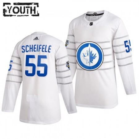 Camisola Winnipeg Jets Mark Scheifele 55 Cinza Adidas 2020 NHL All-Star Authentic - Criança